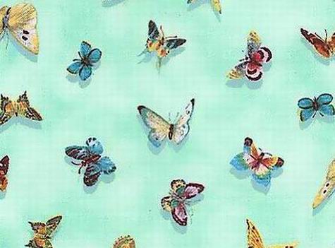 Butterflies Flutter Fantasy Tossed Mint